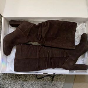 Nine West DARK Brown Suede Boots